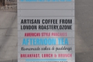 The A-board had me at 'American style pancakes'...