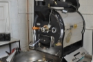Over in the far corner there's a roaster (a 15 kg Toper)...