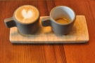 I had a One & One: single shot espresso and a macchiato. The perfect parting gift :-)