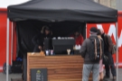 Serving coffee in all weathers outside King's Cross Station. It's Noble Espresso.