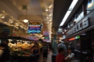 Pike Place Market is a rambling structure with a produce market at street level...