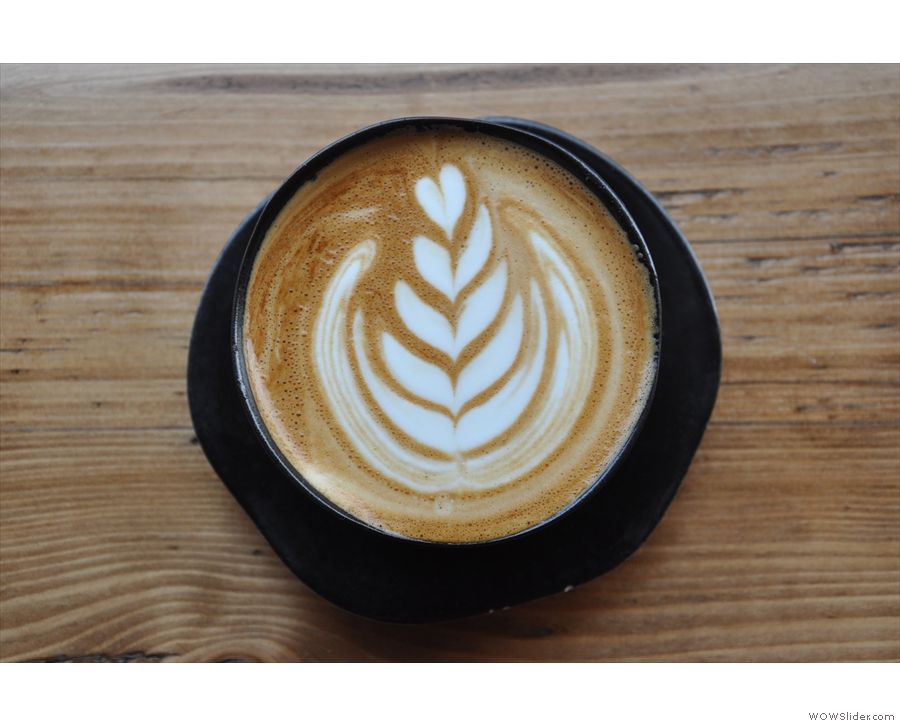 The instagram view shows off the latte art to the best effective, don't you think?