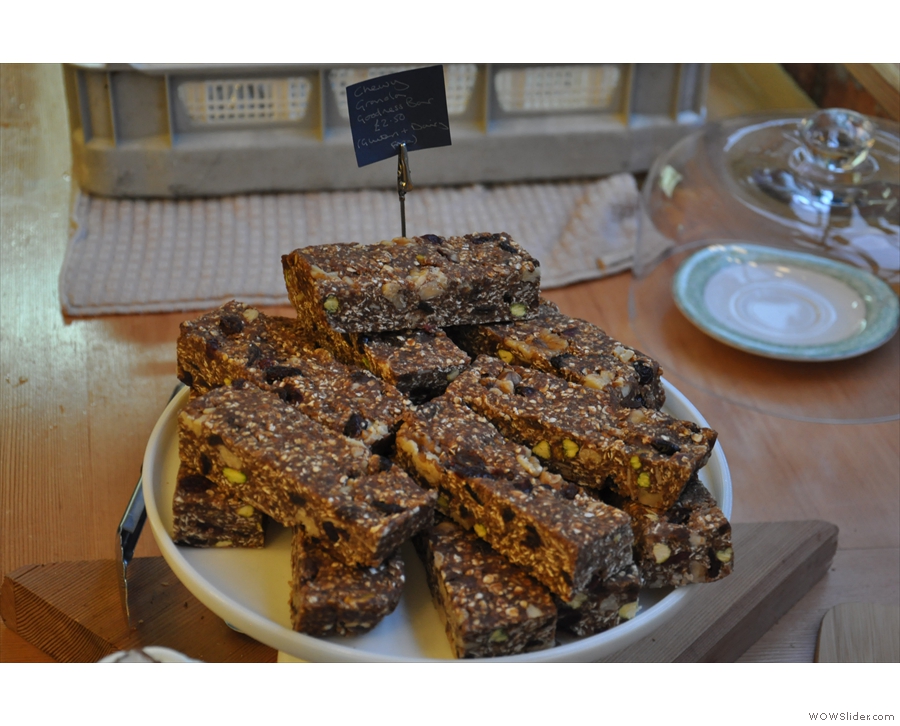 And finally, dairy- and gluten-free chewy granola bars.