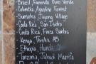 Avenue Coffee's output is all available at the cafe, chalked up on the board outside...