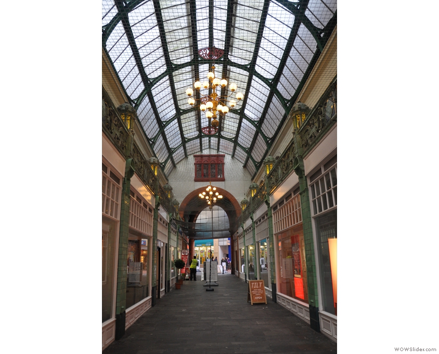 Before we go in, take a moment to cast your eyes over the glorious City Arcade.
