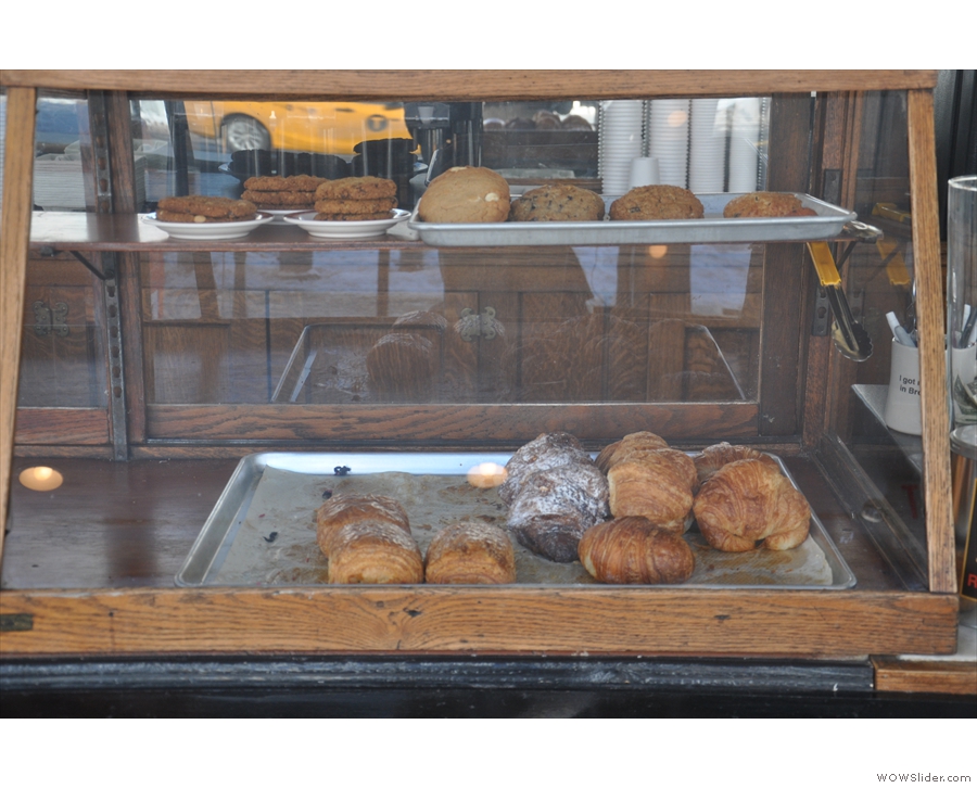 ... and a selection of pastries and cookies on the counter-top...