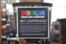 ... and the other for the guest espresso, in this case the IRIS blend...