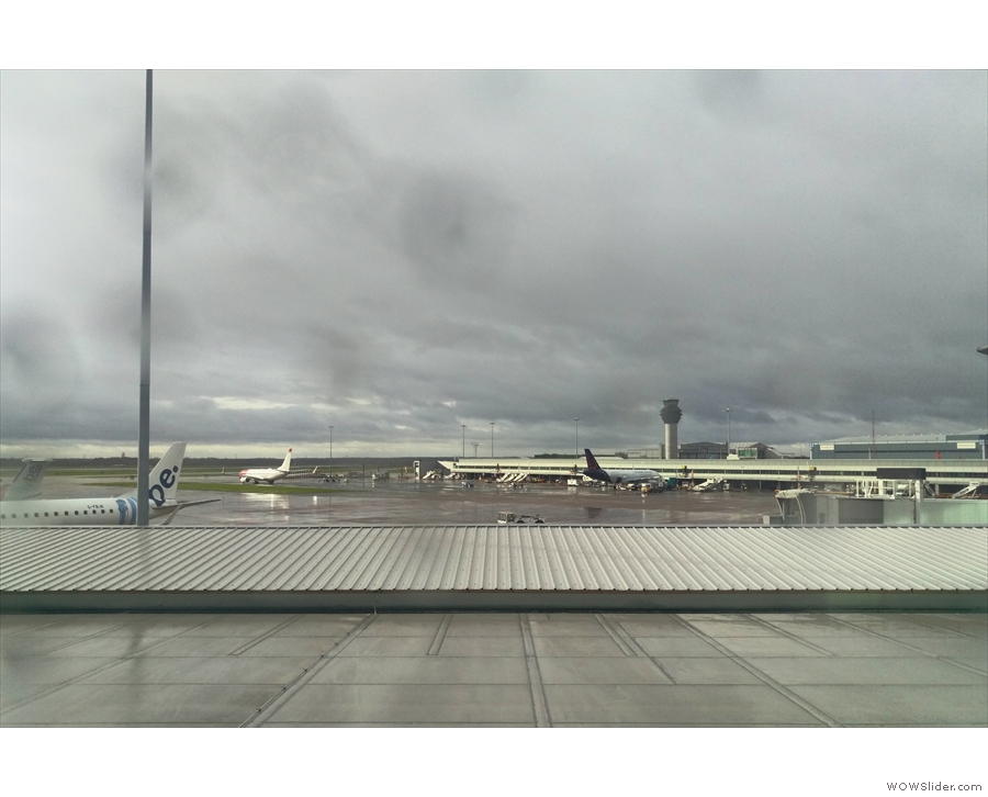 Although the sun did briefly come out, just to tease us. The airport almost looks pretty...