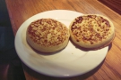 Security was a breeze, so with time to spare, I refuelled with buttered crumpets.