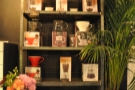 There are also retail shelves full of coffee and coffee-kit that you can buy.