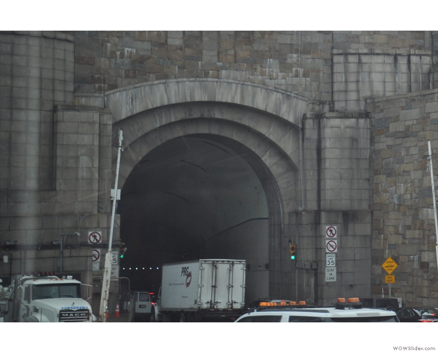 And here it is, my gateway to New York for the next two days: the Lincoln Tunnel.