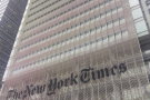 New  York, I have arrived! This is the New York Times Building by the way, on 8th Avenue.