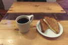 It was lunchtime, so I had kunch, a very fine sandwich, and a pour-over.