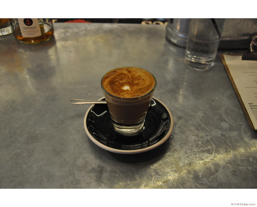 New Harvest is a local roaster & now, a coffee shop & bar as well! I had an excellent cortado.