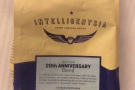 It included this 20th Aniversary Blend from Intelligentsia which I'm enjoying at the moment.