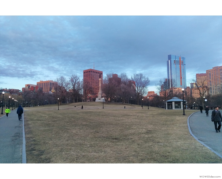 Next door is the famous Boston Common, with its views of downtown beyond.