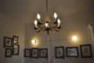 Talking of decor/lighting, a highlight in the back room is the lovely chandelier.