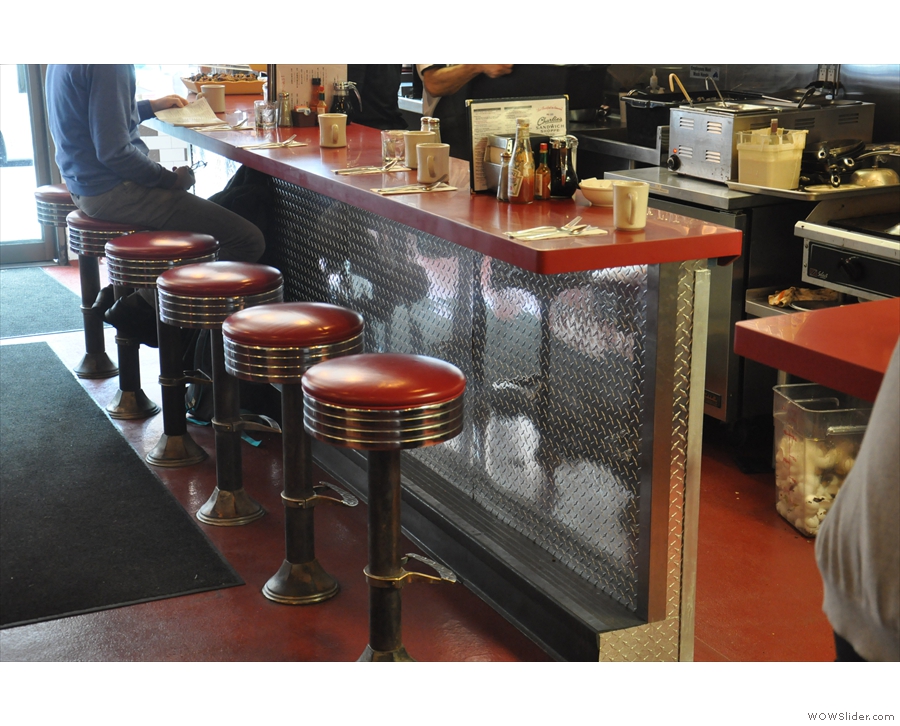 ... and this is how they look now. The counter is different, but the stools look the same.