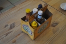 Other nice touches are the condiment trays on the tables...