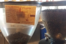 ... and there's an Ethiopian single-origin on the second grinder.