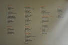 All of Waterloo Tea's 60 types of tea are written on the wall, along with the coffee!