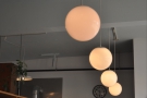 Although mostly windows, Tandem still has plenty of lights, such as these above the counter...