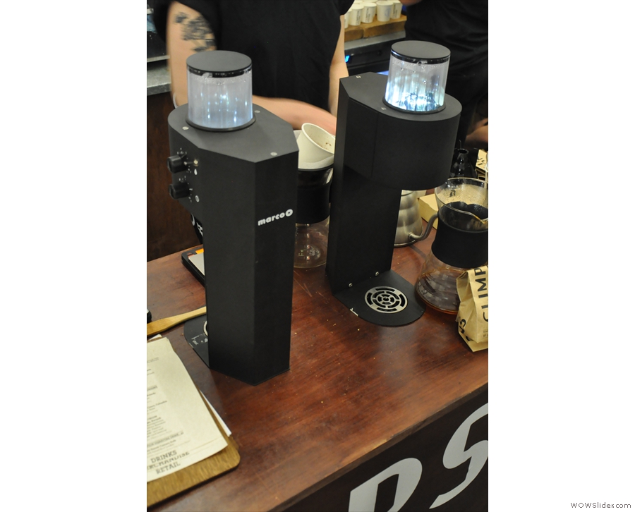 Instead I was drawn to these strange, black beasties: the Marco Beverage Systems SP9.
