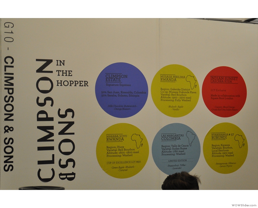 There are many reasons to visit Climpson & Sons, including to sample the excellent coffee.