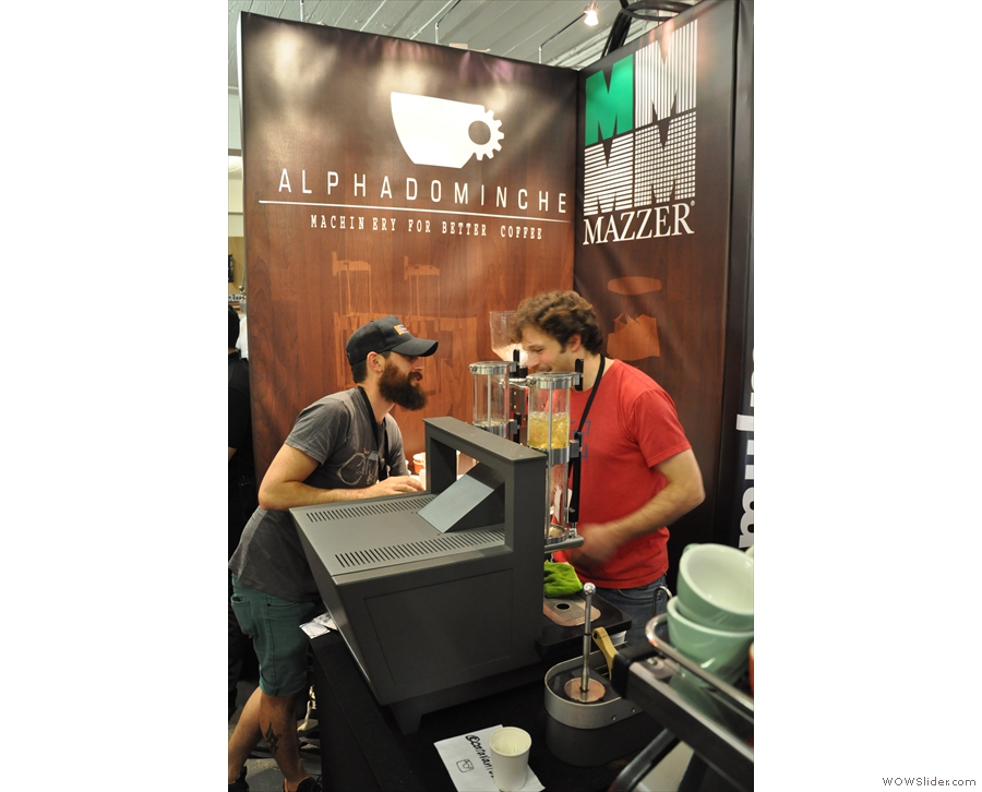 I took a close look at Alpha Dominche's Steampunk machine at 2014's London Coffee Festival.