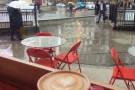 ... when my flat white and I were sheltering from the incessant rain.