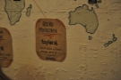 Each coffee is a single-origin, with its location marked on the map, along with tasting notes.