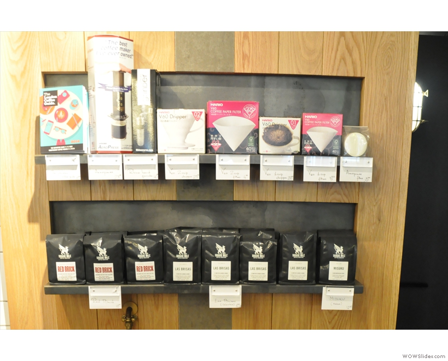 ... where you can buy, among other things, bags of coffee and some coffee-related kit.