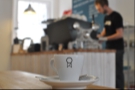 One day I will get the hang of depth of field... Here my espresso watches Will at work, albeit it in an out-of-focus kind of way...