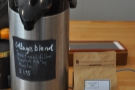 ... and available from the flask on the counter. This is usually Surrey Hills' Cottage blend.