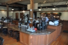 The coffee-making part of Case Study is around the other side of the island counter.