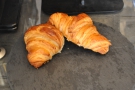 ... and there are even croissants (and brownies, but they were all gone) from a local baker.