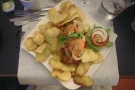 We did eat out too. This is fish and chips, Porto style!