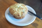 ... and a corn and gruyere muffin.