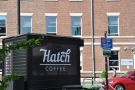 The small, black hut, once occupied by the car park attendent, is now home to Hatch Coffee.