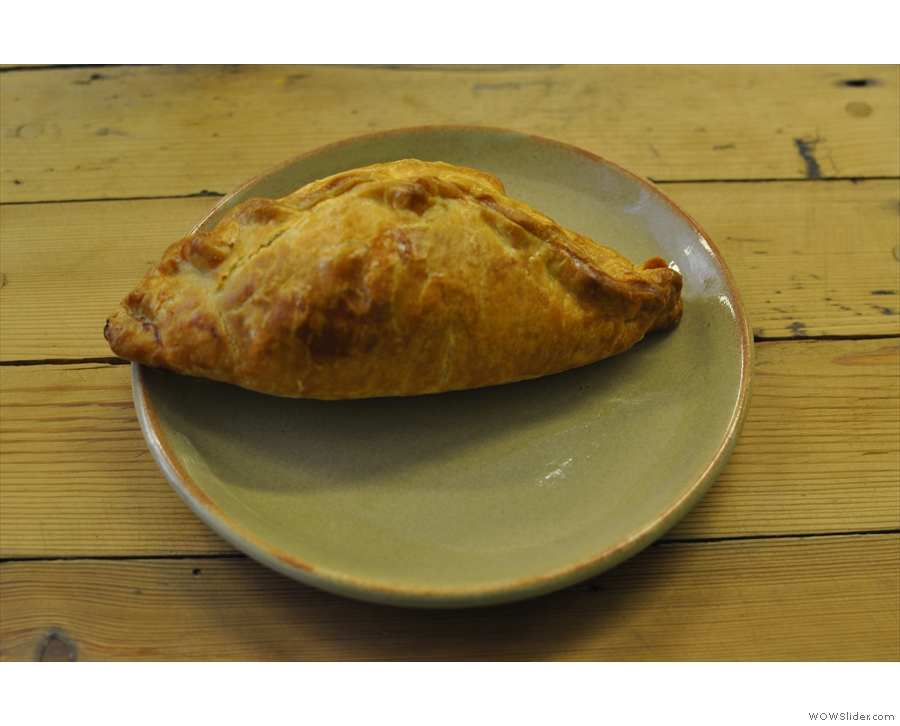 So, to business. My lunch, a Lancashire pasty. In Bristol. It was lovely.