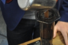 We believe this is a UK (maybe world) first: the Gatsby through an Aeropress.