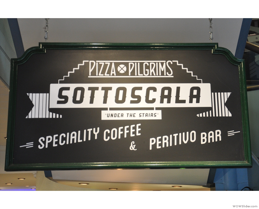 It's Sottoscala (Italian for 'under the stairs'), an espresso bar by old friends Terrone & Co.